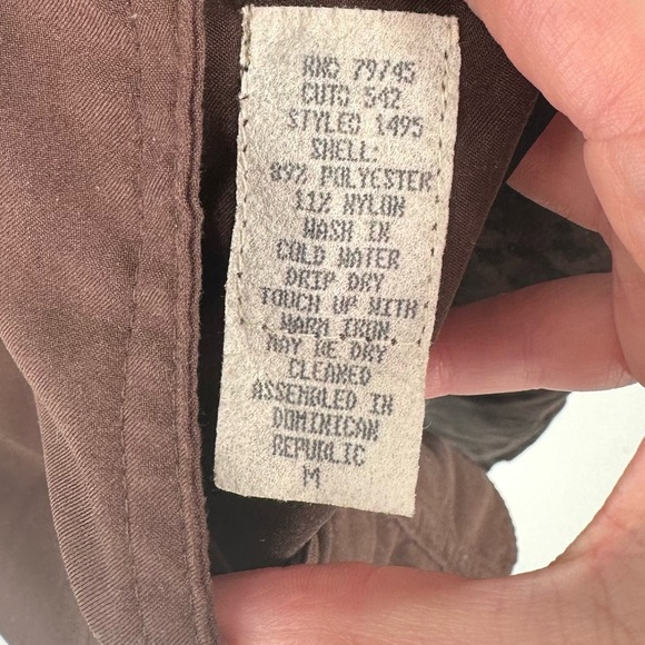 Sackables Reversible Leopard Print Raincoat M chocolate brown 80s 90s packable - Picture 9 of 16